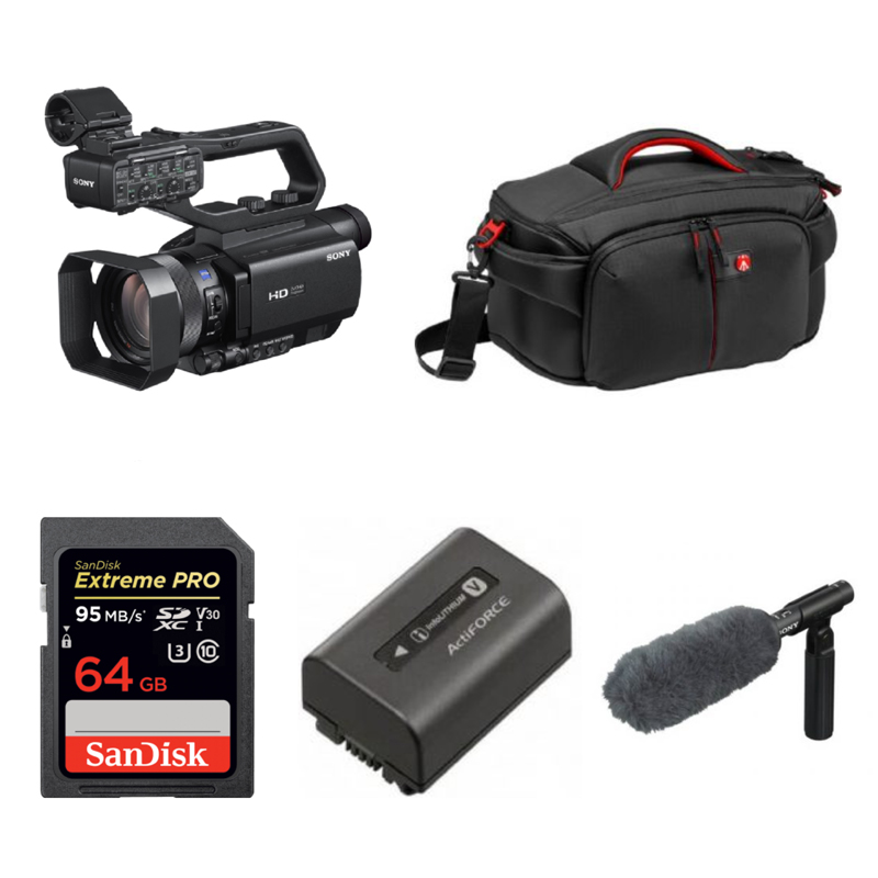 Sony Hxrmc88 Kit With 64gb Sd Npfv70a Spare Ecmvg1 Bag